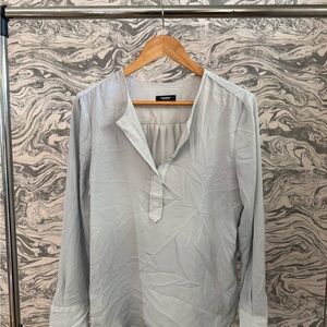 Premise Light Gray Casual Button Down Shirt